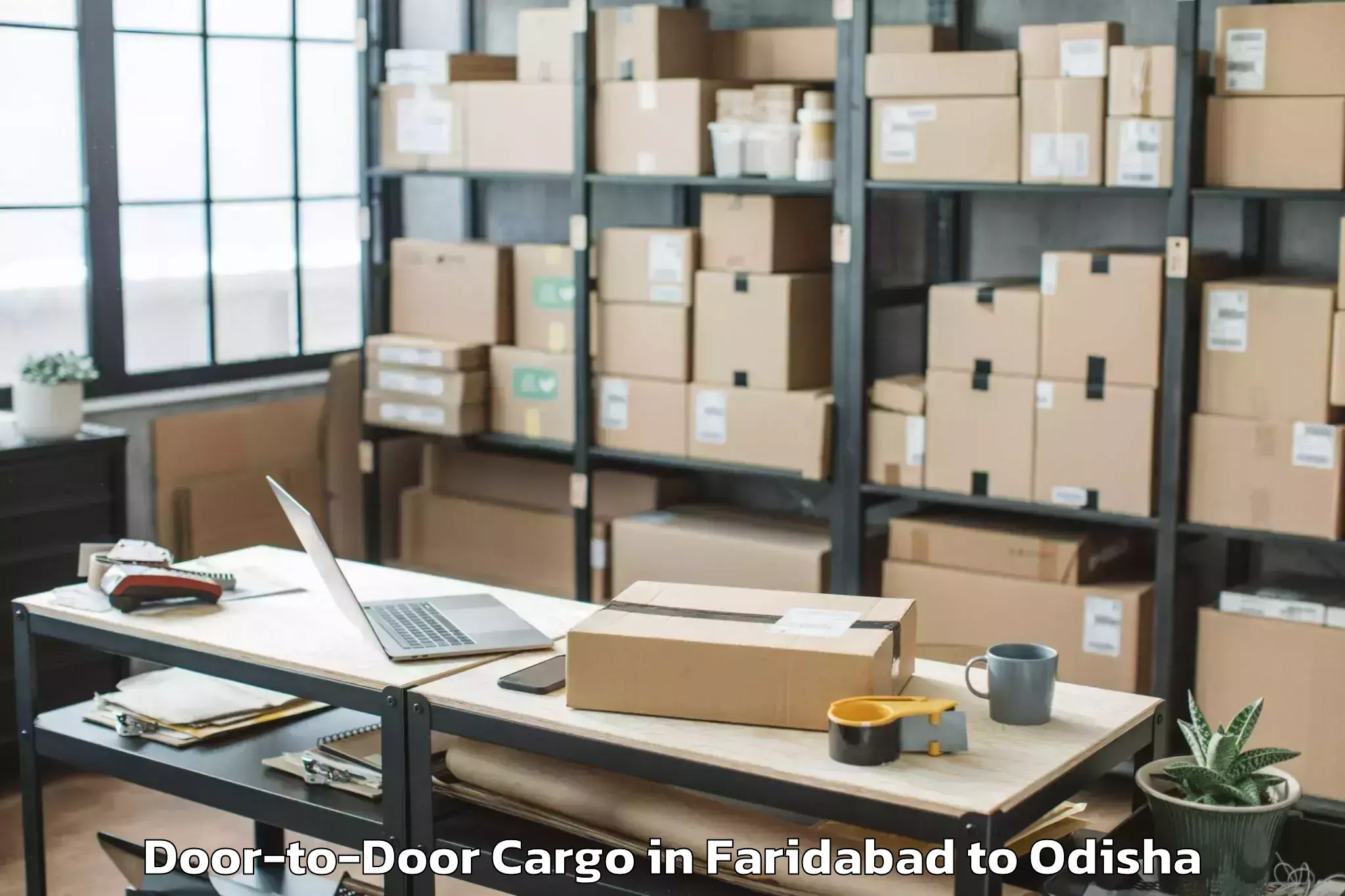 Faridabad to Belpahar Door To Door Cargo Booking